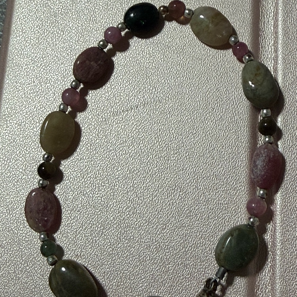 Watermelon Tourmaline Bracelet